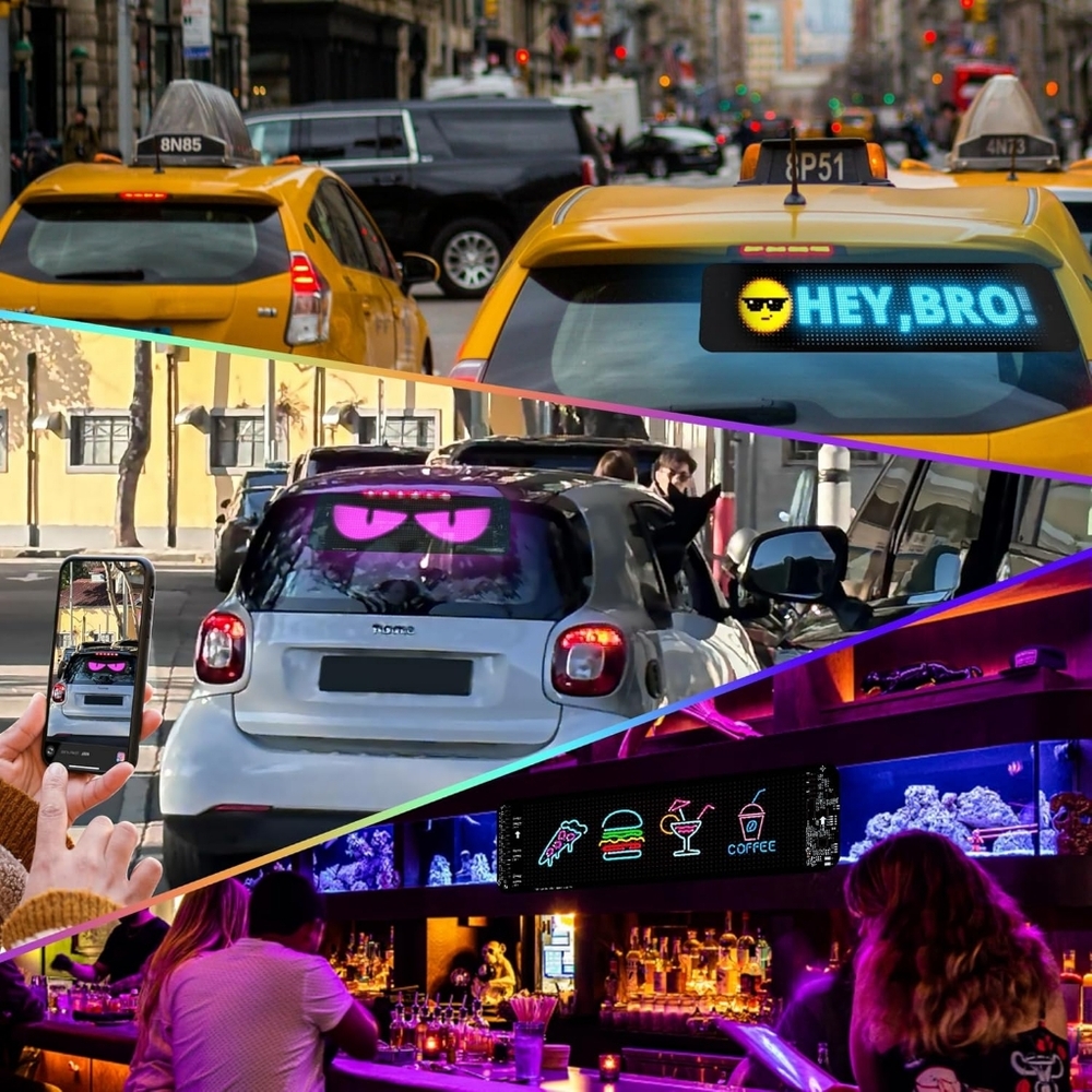 New Aotozone Flexible LED Light Sign for Car, AI Voice & Bluetooth APP Control 1 - Picture 4 of 9